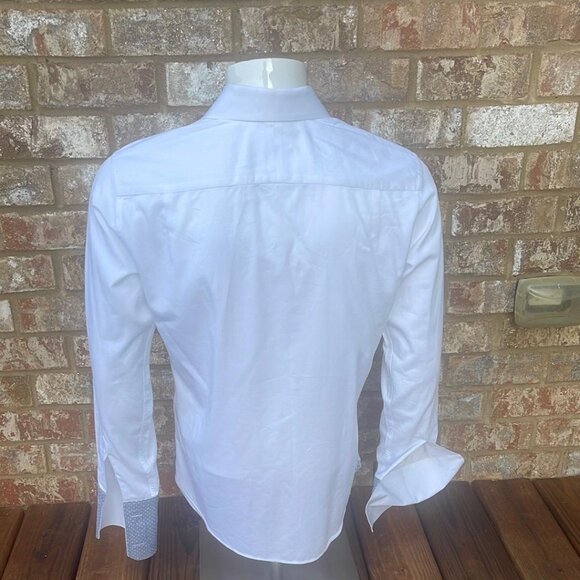 Ted Baker Archive Stretch French Cuff Classic fit Long Sleeve Shirt Size 15 - Picture 2 of 6